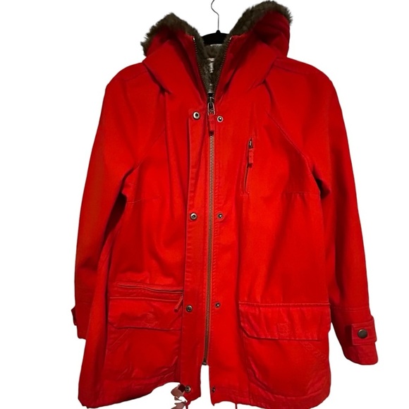Anthropologie Daughters of the Libération Orangey/Red Full Zip Jacket Sz M - Picture 5 of 16